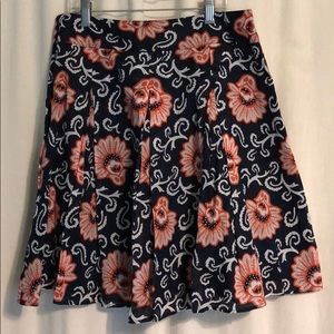 Floral a-line skirt